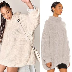 Free People Oasis Cream Oversized Sweater